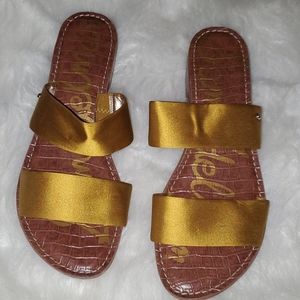 Sam Edelman Size 9.5 Mustard Yellow Sandals